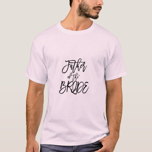 T-shirt voor vader van de bruid trouwfeest (Voorkant)