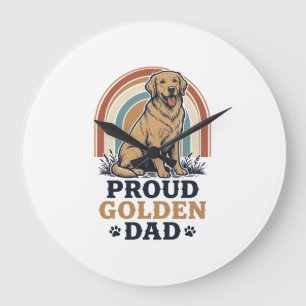 T-shirt voor vader van Golden Retriever - Cadeau v Grote Klok