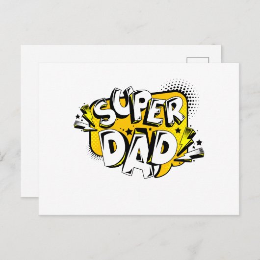 T-SHIRT VOOR VADERDAG BRIEFKAART (Voorkant / Achterkant)