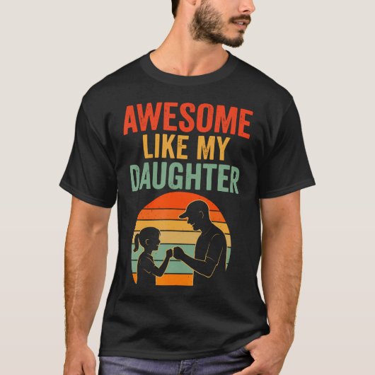 T-shirt voor Vaderdag Heren Geweldig Zoals Mijn Do (Voorkant)