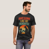 T-shirt voor Vaderdag Heren Geweldig Zoals Mijn Do (Voorkant volledig)