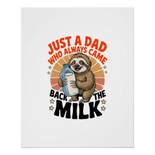 T-shirt voor Vaderdag met luiaard Perfect Poster