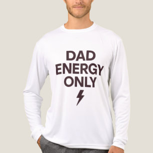 T-shirt voor vaders met minimale 'Dad Energy' en h