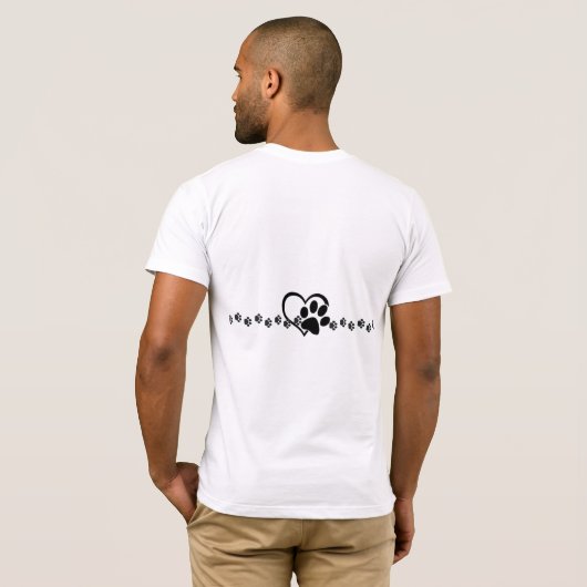 T-shirt voor vier baby's (Achterkant volledig)