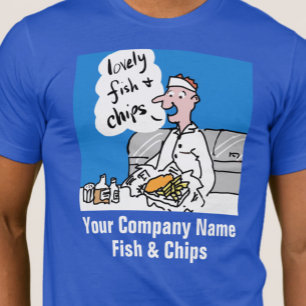 T-Shirt voor vis- en chipwinkels