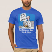 T-Shirt voor vis- en chipwinkels (Voorkant)