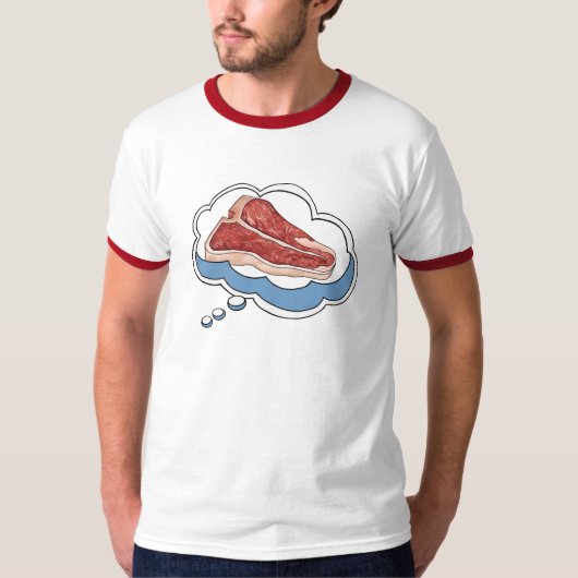 T-shirt voor vleesliefhebber (Voorkant)