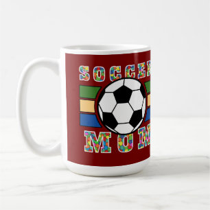 T-shirt voor voetbalmoeder koffiemok