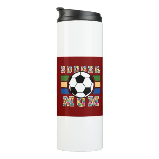 T-shirt voor voetbalmoeder thermosbeker (Geroteerd rechts)