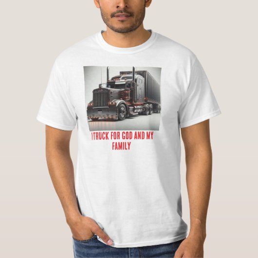T-shirt voor vrachtwagenliefhebbers (Voorkant)