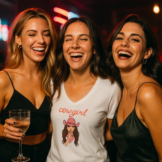 t-shirt voor vrijgezellenfeest cowgirl