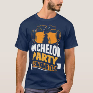 T-shirt voor vrijgezellenfeest drankteam bruid bru