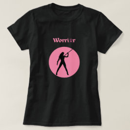 T-shirt voor vrouwelijke krijgers tegen borstkanke