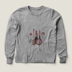 T-shirt voor vrouwelijke make-upliefhebber Lippe