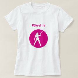 T-shirt voor vrouwelijke pink warrior tegen borstk