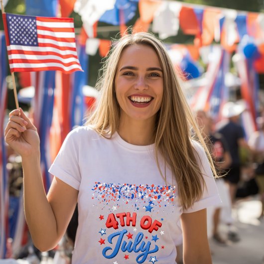 T-shirt voor vrouwen 4 juli