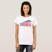 T-shirt voor vrouwen - AMERIKA in sterstaven (Voorkant volledig)