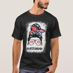 T-shirt voor vrouwen die borstmam bun hebben