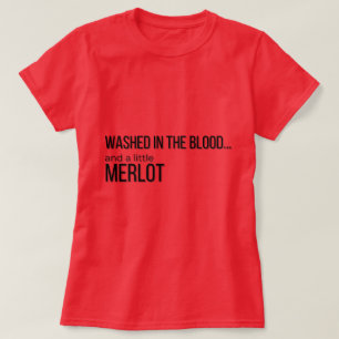 T-shirt voor vrouwen 'Gewassen in het bloed en Mer
