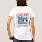 T-shirt voor vrouwen - GOAT Homescholing Podcast (Achterkant)