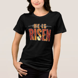 T-shirt voor vrouwen Hij is niet hier Hij is Opges