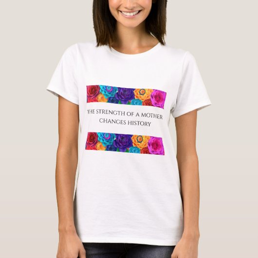 T-shirt voor vrouwen: Kracht van een moeder Basic (Voorkant)