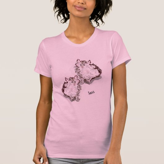 T-shirt voor vrouwen: liefde voor Kittens (Voorkant)