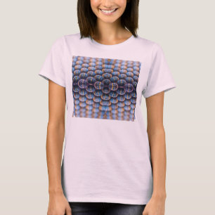 T-Shirt voor vrouwen met Abstract Honeycomb-Afbeel
