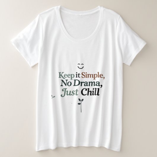T-shirt voor vrouwen met grote maten (Design voorkant)