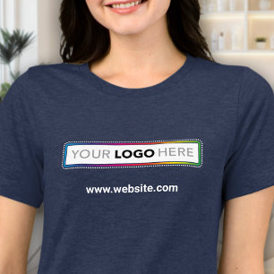 T-shirt voor vrouwen met merknaam - Logo & Website