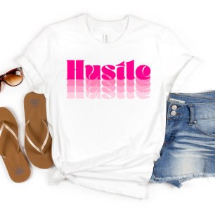 T-shirt voor vrouwen met roze Boss Lady Hustle