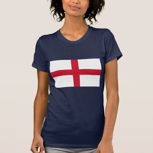 T-Shirt voor vrouwen met vlag van Engeland (Voorkant)