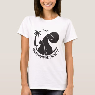 T-shirt voor vrouwen met zwarte KHS-Logo