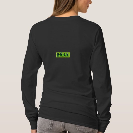 T-shirt voor vrouwen ter bewustmaking van de ziekt (Achterkant)