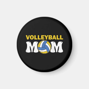 T-shirt voor vrouwen volleybalmoeder Spel Dag Grap Magneet