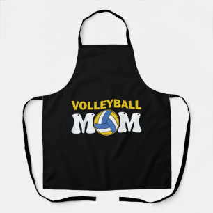 T-shirt voor vrouwen volleybalmoeder Spel Dag Grap Schort