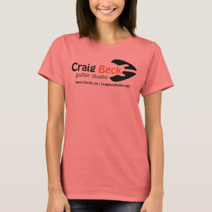 T-shirt voor vrouwengember Craig Beck Guitar Stu