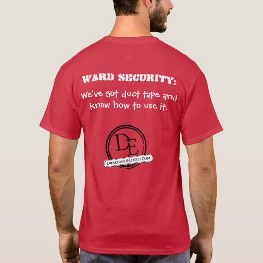 T-shirt voor Ward Security (Achterkant)