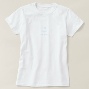 T-shirt voor ware innerlijke vrede minimalistisch