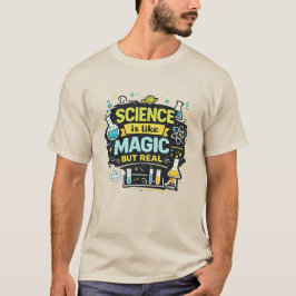 T-shirt voor wetenschapsleraar Magie maar echt leu