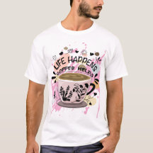 T-shirt voor wie van koffie houdt 