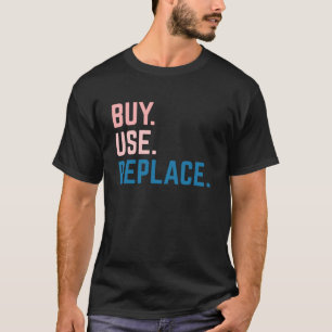 T-shirt voor winkelen en consumentisme