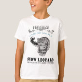T-shirt voor winterluipaarden - kinder (Voorkant)