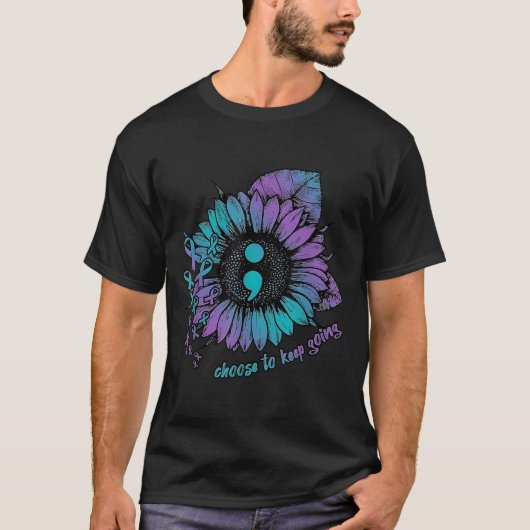 T-shirt voor zelfmoordpreventie bewustzijn Kies om (Voorkant)