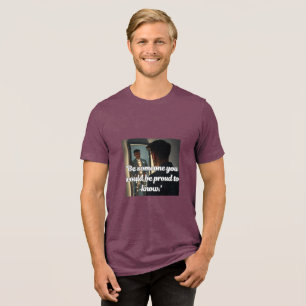 T-shirt voor zelfverbetering met trotse reflectie