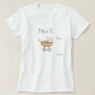 T-shirt voor zwangere vrouw met vintage boho baby