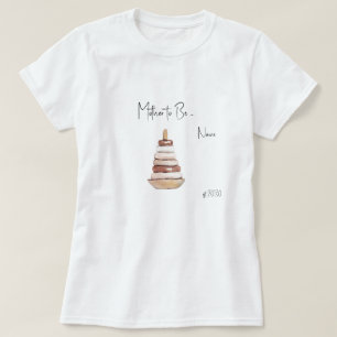 T-shirt voor zwangere vrouw met vintage boho baby