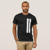 T-shirt voor zwarte en witte Mannen (Voorkant volledig)