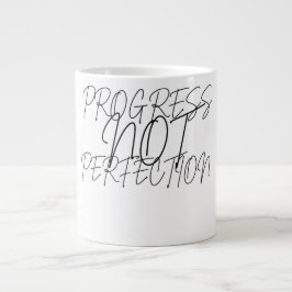 T-shirt 'Voortgang Niet Perfectie' Grote Koffiekop