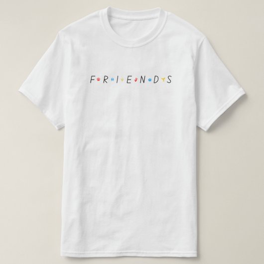 T-shirt vrienden (Design voorkant)